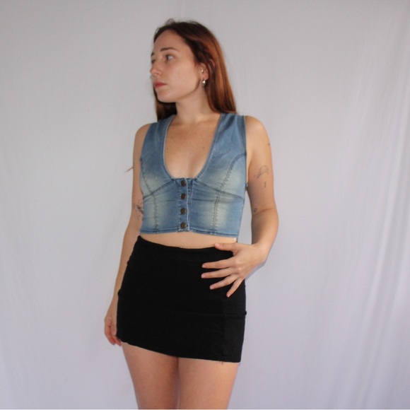 Urban Outfitters Y2K Jean vest top - Picture 2 of 4